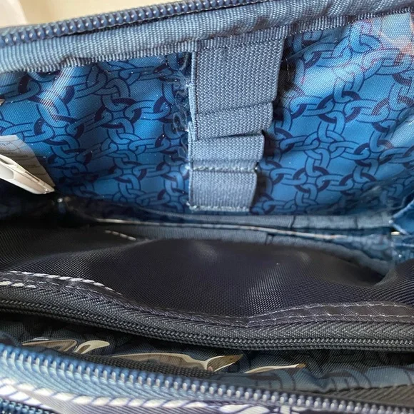 Lug Roundabout 2 Convertible Wallet Crossbody Nautical Navy New - Picture 11 of 16